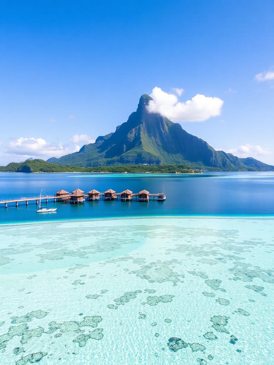 Bora Bora coastline