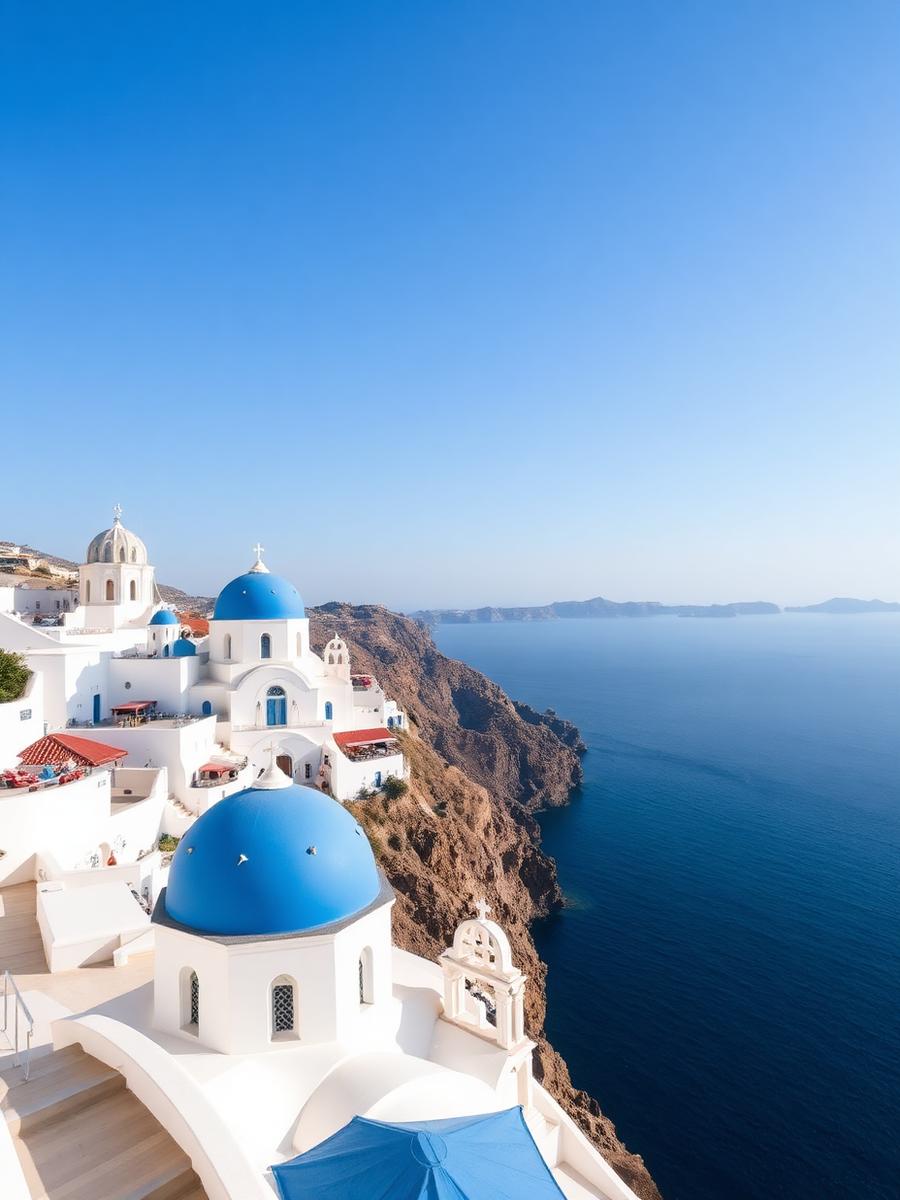 Santorini coastline