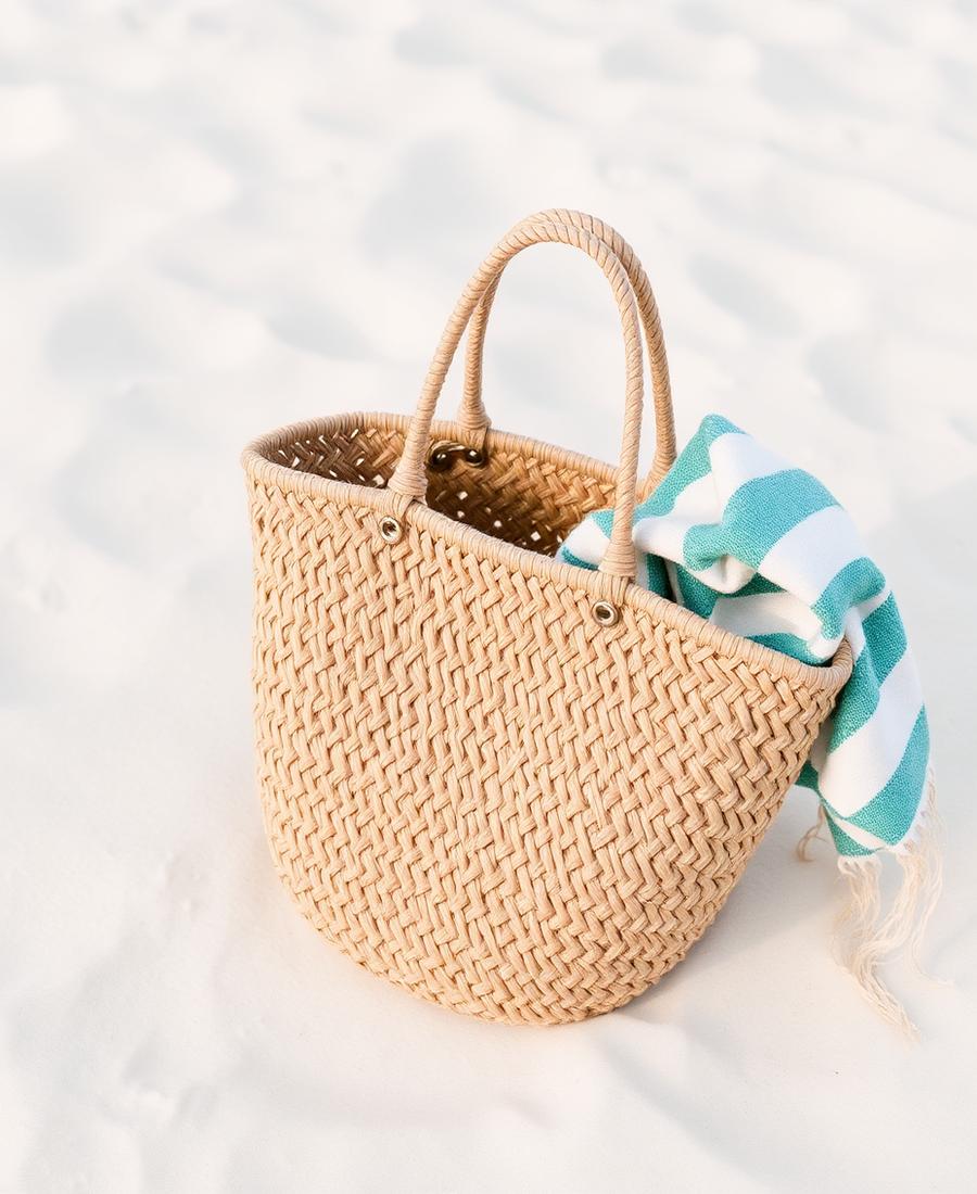 Oversized Woven Straw Beach Tote