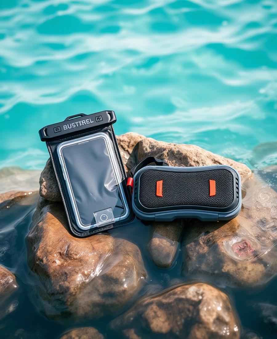 Waterproof Phone Pouch + Floating Speaker